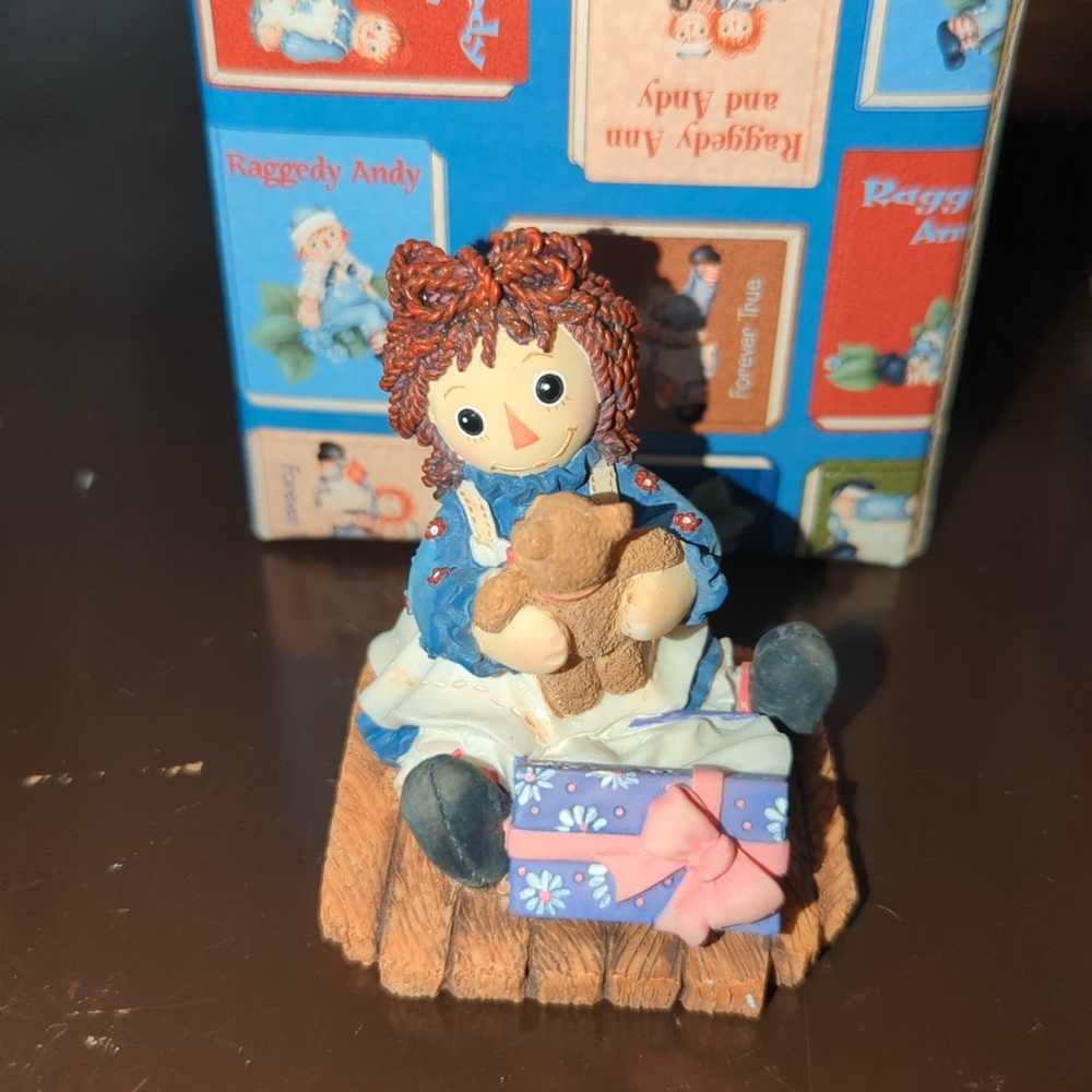 Raggedy Ann Figurine with Gift Box